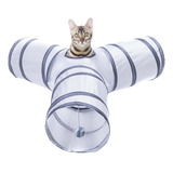 Alicedreamsky Tnel Para Gatos, Tubo Plegable Con 1 Bola De J