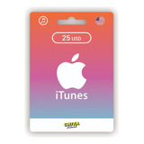 Tarjeta Apple Itunes Gift Card 25 Usd Región Usa