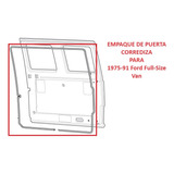  Empaques Puerta Corrediza 1975-91 Ford Full-size Van (rojo)