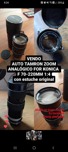 Lentes Zoom Analogicos Marca Tamron Y Kenlock