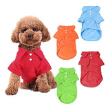 4 Piezas De Ropa Para Mascota Reymas Perro Cachorro Polo Rop