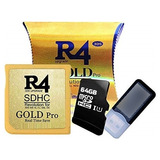 Cartão R4 Gold Pro Com Micro Sd 64gb Ds/3ds