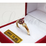 Anillos Mujer Oro18k Frutilla Cubic