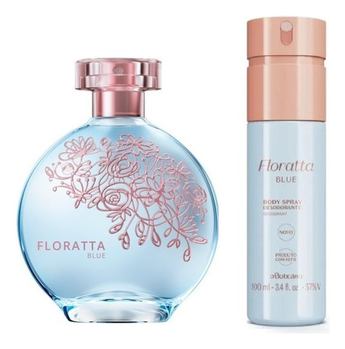 Kit Floratta Blue Colônia 75 Ml + Hidratante Corporal 200 Ml