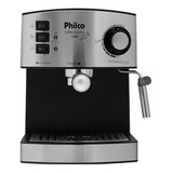 Cafeteira Philco Coffee Express 15 Bar Filtro Permanente Cor Preto/prateado 220v