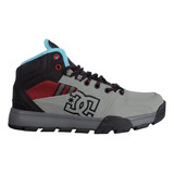 Botitas Dc Shoes Modelo Versatile Hi Gris Rojo Exclusiva