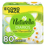 Potectores Diarios Naturella Con Manzanilla, 80 Unidades