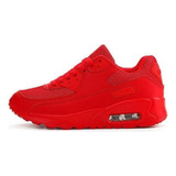 Tenis Para Hombre, Tenis De Mujer Air 90 Rojo