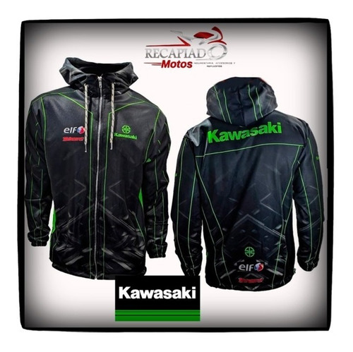 Campera Kawasaki Ketten Frizado Urban Ryder Motocross Atv 