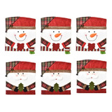 Funda De Silla Decorativa De Navidad, 6 Piezas