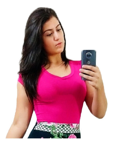 Blusinha Basica Feminina Viscolycra Moda Evangélica 099