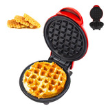 110v Mini Waflera Eléctrica Redonda Máquinas Waffles