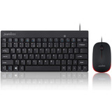 Mini Teclado Y Mouse Con Cable Usb | Negro / Perixx / Com...