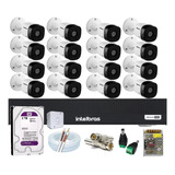 Kit 16 Cameras Intelbras, Dvr 16ch Mhdx 1016, 2 Tb Wd Purple