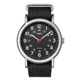 Timex T2n647 Weekender Reloj Unisex Con Correa De Nailon Neg