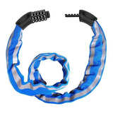 Cadena Iinga Moto Numérica 5 Dígitos Reflex Reforzada Azul