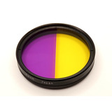 Filtro 49mm Dual Color Violeta/amarillo Cozo