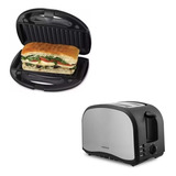 Combo Tostadora + Sandwichera Electrica Winco Oferta