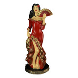 Estátua Maria Padilha Exclusiva (realista Verm) - Decoração Cor Vermelho