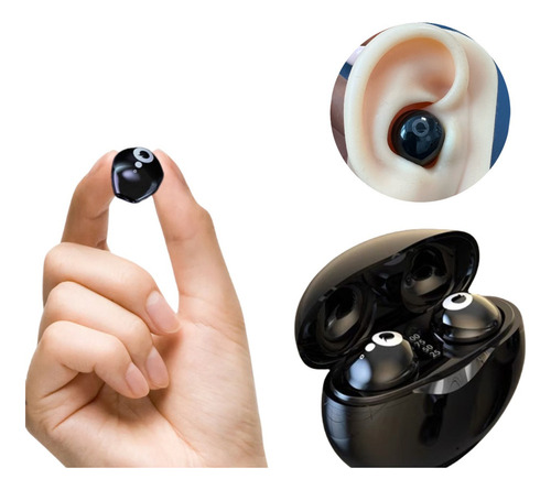 Fones De Ouvido Sem Fio Pequenos Invisíveis Com Bluetooth
