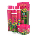 Kit Capilar C/4 Babablu Melancia Charmelle Cabelo Hidratação