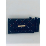 Cartera Monedero Tommy Hilfiger Mujer Azul Rojo Blanco 