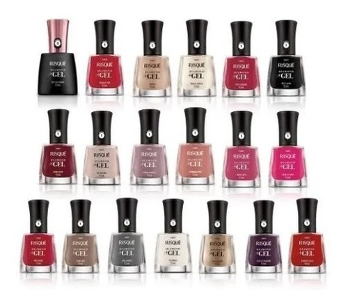 Kit Esmalte Risque Diamond Gel 10 Unidades Oferta Promociona