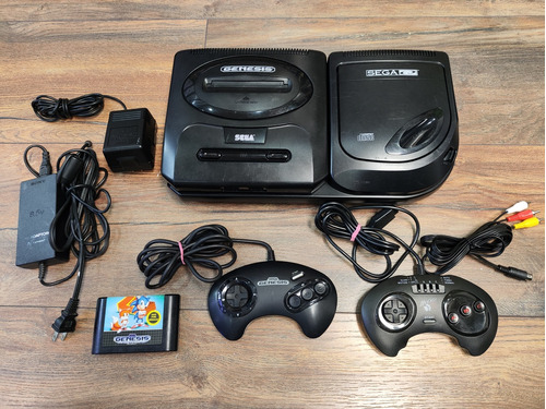 Consola Sega Cd 2 Genesis Region Usa Ntsc + 2control +1juego