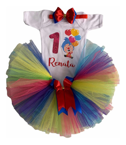 Tutu Conjunto Payasito Plim Plim Cumpleaños