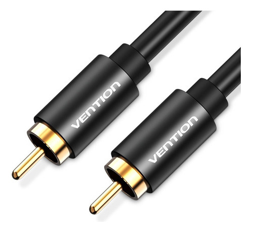 Cabo De Áudio Coaxial Rca Para Rca De Alta Qualidade Vention De 1 M