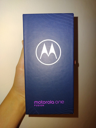 Celular Motorola One Fusion Azul 128gb Ram 4gb Dual Sim
