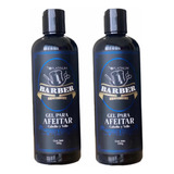 2 Pzs. Gel Para Afeitar Shaving Gel Barber By Platinum 500ml