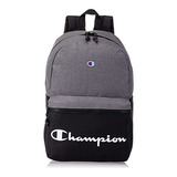 Champion Manuscript Mochilas Unisex Para Adultos, Gris Jaspe