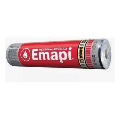 Membrana Asfáltica Emapi D400 4mm 35kg con Aluminio para Techos y Terrazas 10m | Envío gratis