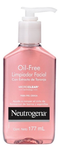 Gel Limpiador Facial Neutrogena Oil Free Toronja 177 Ml Momento De Aplicación Día/noche Tipo De Piel Grasa