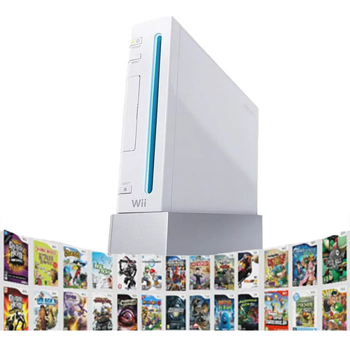 Wii + Disco 1tera Juegos Wii Y Gamecube + Volante + Pelicula