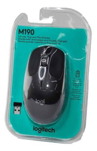 Mouse Inalambrico Logitech 10mts Win Mac Chro Linu M190 Htec