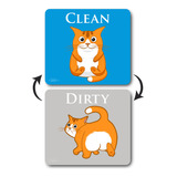 Lavadora De Platos Para Gatos Divertida, Reversible, Con Imn