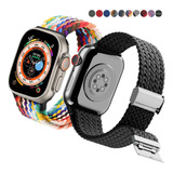 Correa Pulso Trenzada Para Apple Watch 44 45 49mm Ultra 1 2