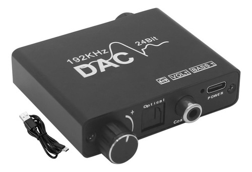 Digital To Analógico 3.5 Convertidor De Audio Dac 192khz 