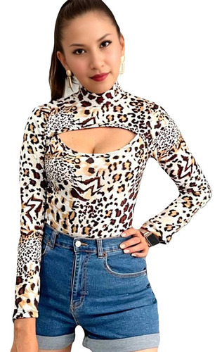 Body Pantiblusa Para Dama Animal Print 