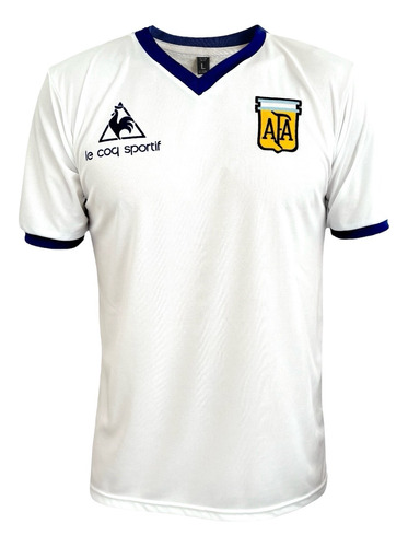 Camiseta Argentina 1982 - 1986 Blanca Retro