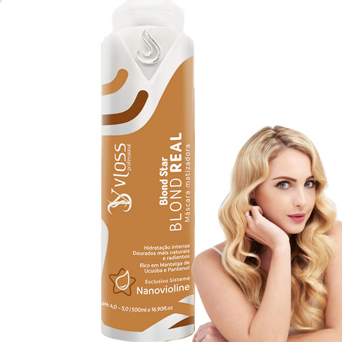 Máscara Matizadora Loiro Blond Real Professional 500ml