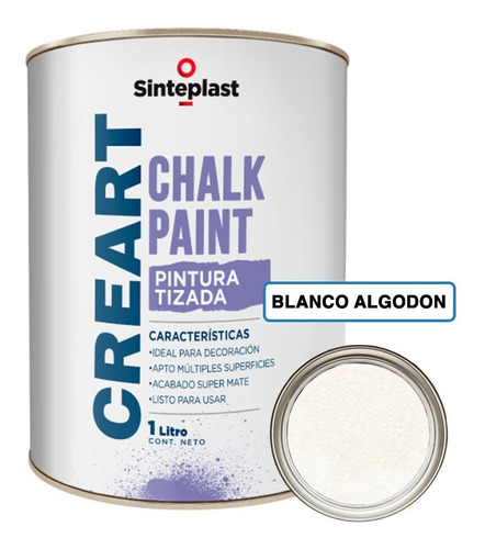 Creart Chalk Paint A La Tiza Pintura Tizada Sinteplast 1 Lt