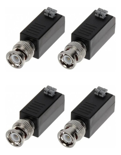 Kit 2 Video Balun Hikvision Ds-1h18 Cat5 Cat6 Até 200 Metros