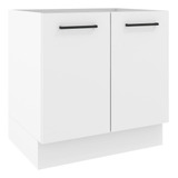 Mueble Cocina 80x60cm 2 Puertas (sin Tablero) Agata Madesa Color Blanco