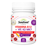 Vitamina B12 + Vitamina K2 Mk7 - 60 Caps - Sunfood Clinical