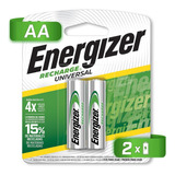 Energizer Pilas Recargables Aa 2000mah Blister 2 Unidades