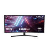 Monitor Gamer Curvo Caixun 34  Wqhd 165hz Color Negro