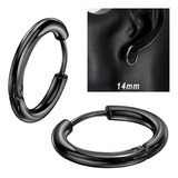 Set De Aros De Hombres Aros Mujer Aros Argolla Acero Negro